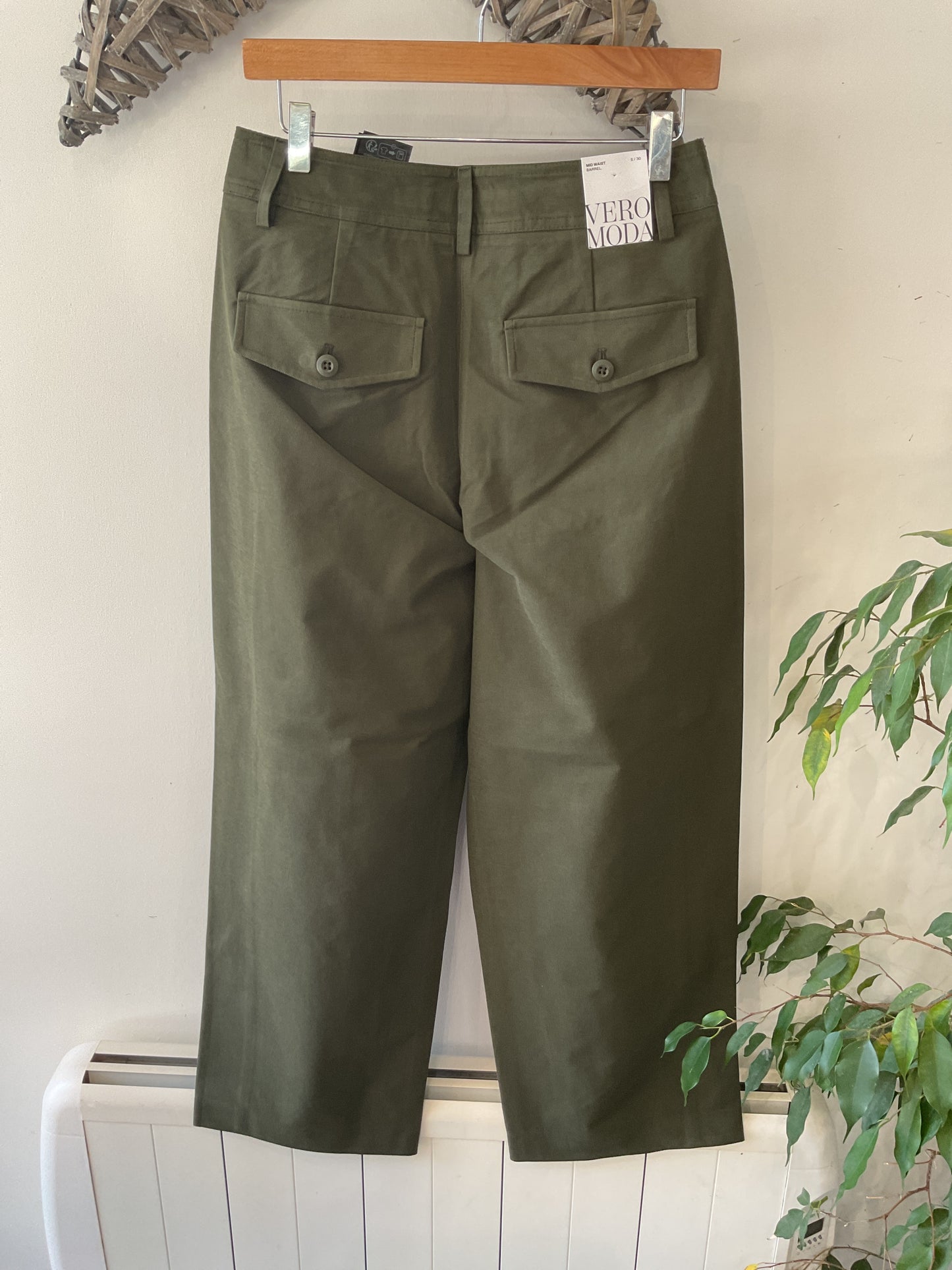 SOFIA MW BARREL PANT - Forest Night