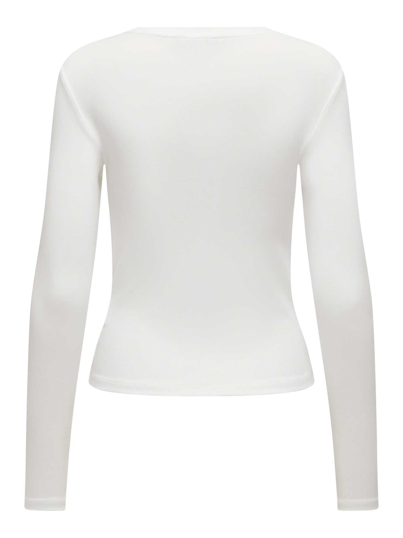 RILEY O-NECK L/S TOP JRS - White