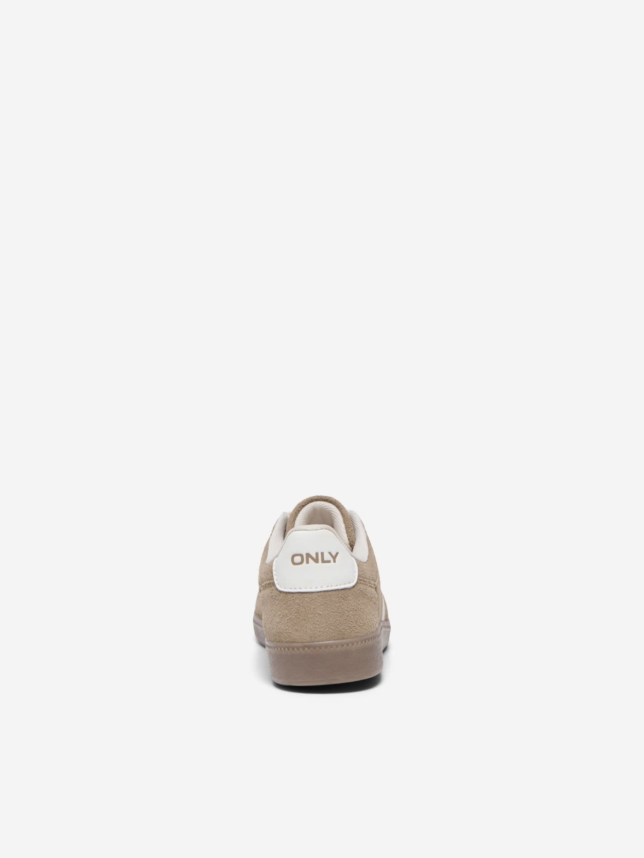 LYDIE PU SNEAKER - Taupe Grey/ White