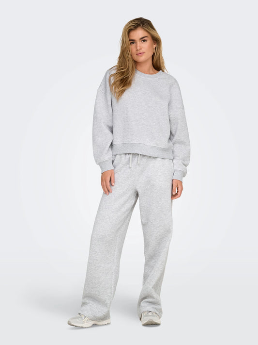 BEST STRAIGHT PANT SWT - Light Grey Melange