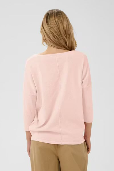MilaSZ R-Neck Pullover - Chalk Pink