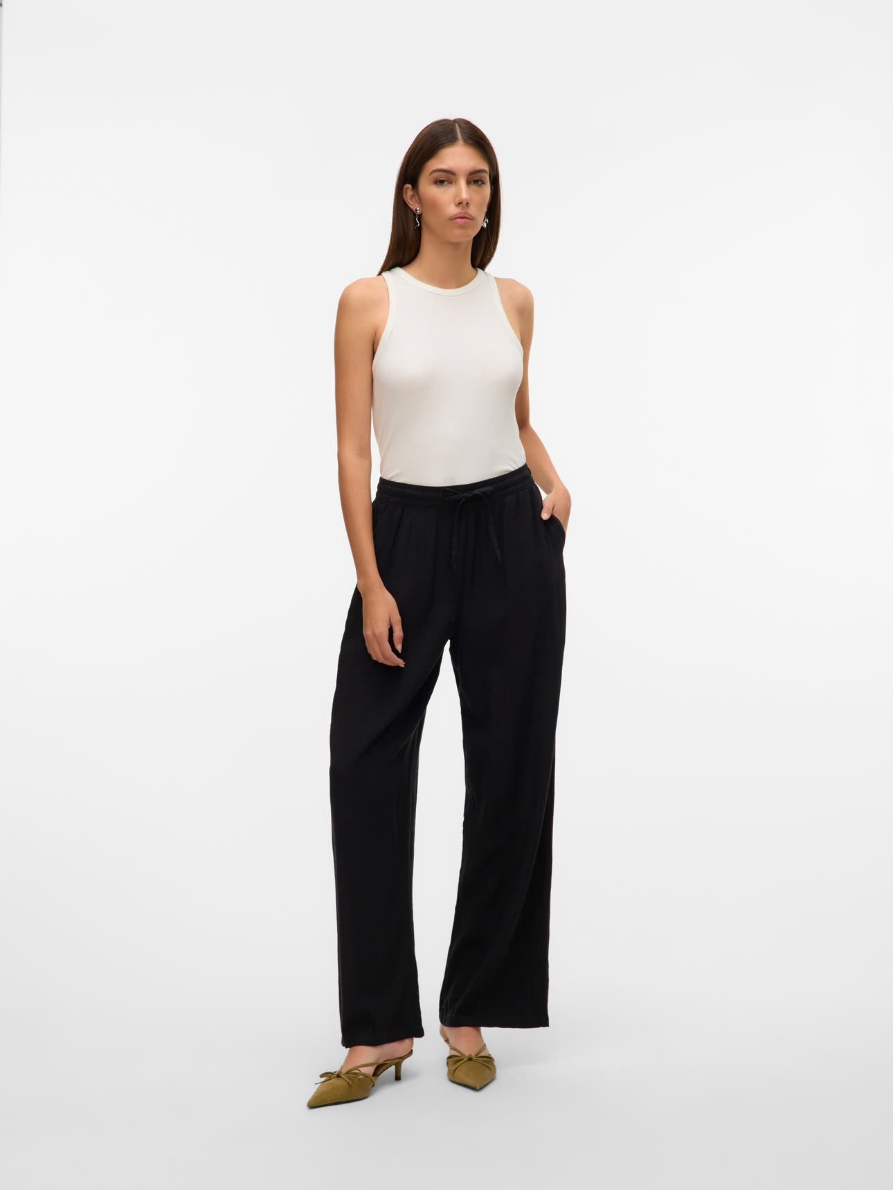 LINN HW PANTS WVN - Black