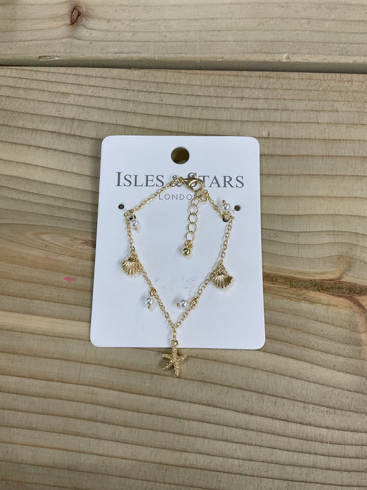 Starfish gold bracelet