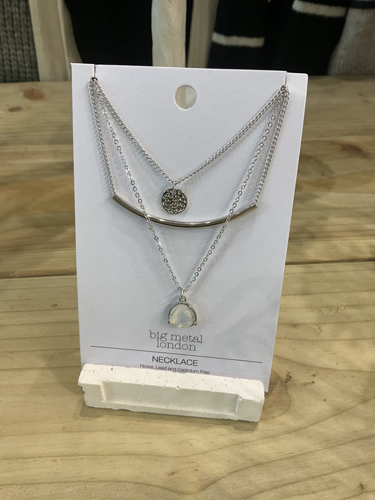 Layered Necklace - Silver
