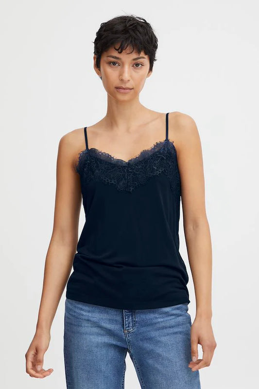 LIKE TOP - Navy Lace