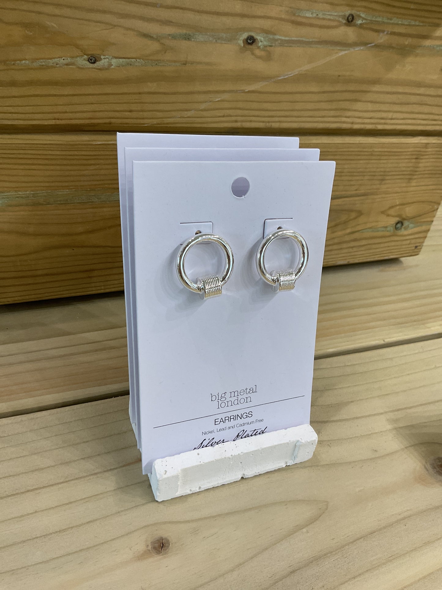 Chic Circle Earrings - Silver