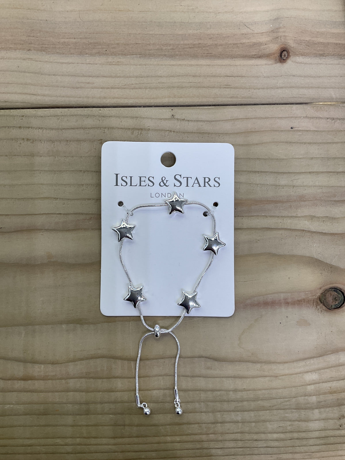 Bubble Star Slider Bracelet - Silver