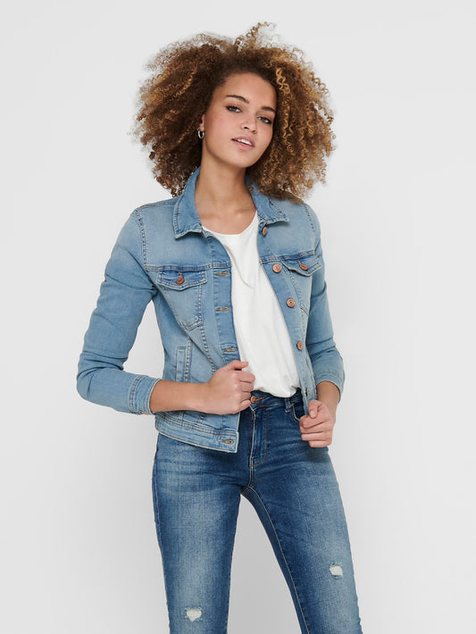 TIA DNM JACKET - Light Blue Denim