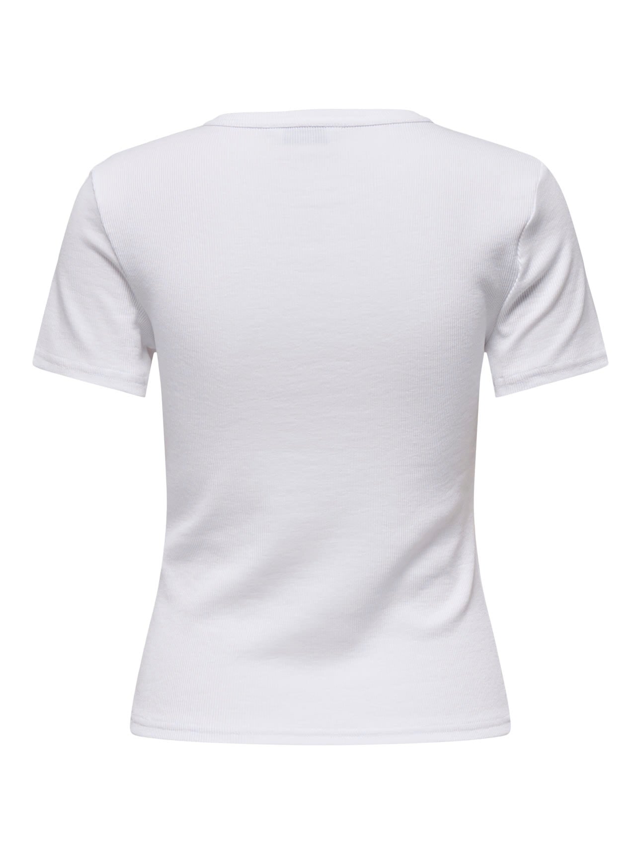 JUNE RIBBED TEE - White