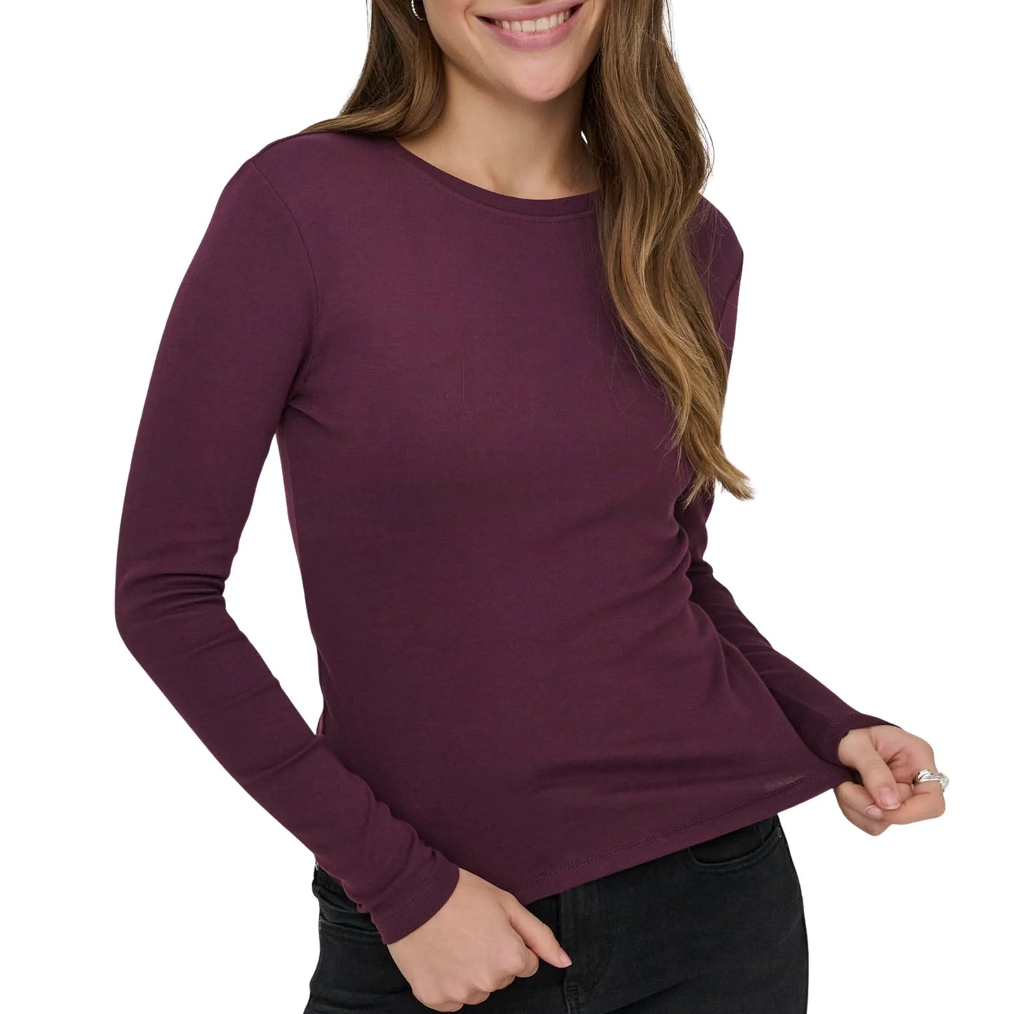 RILEY O-NECK L/S TOP JRS - Winetasting