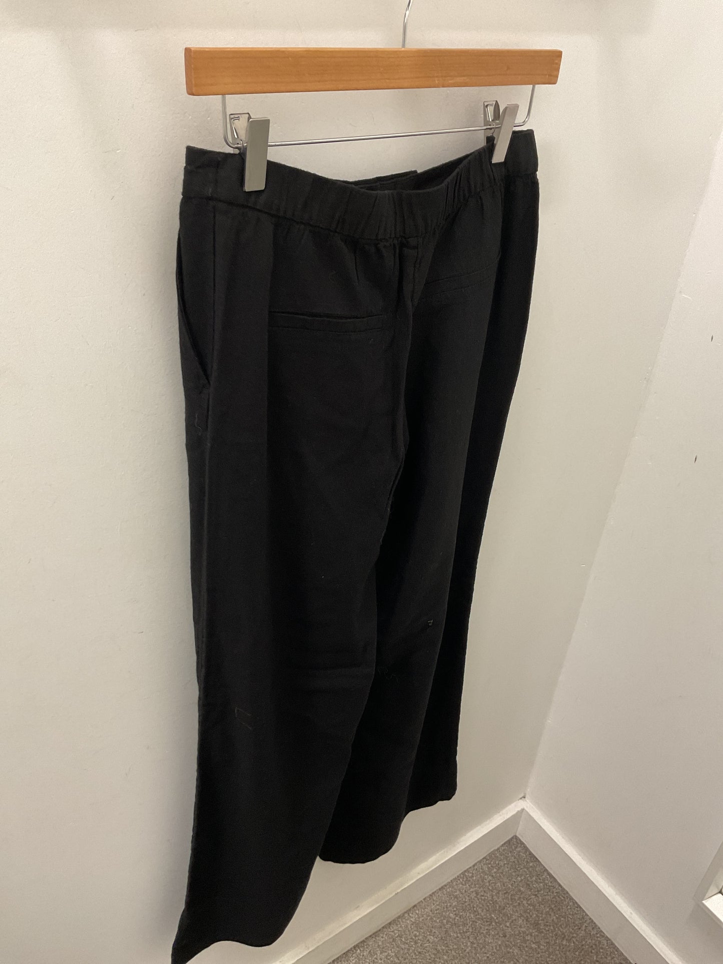 CARO HW LINEN TROUSER - Black