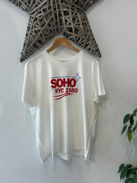 CAMINO LOOSE SS TSHIRT - WHITE