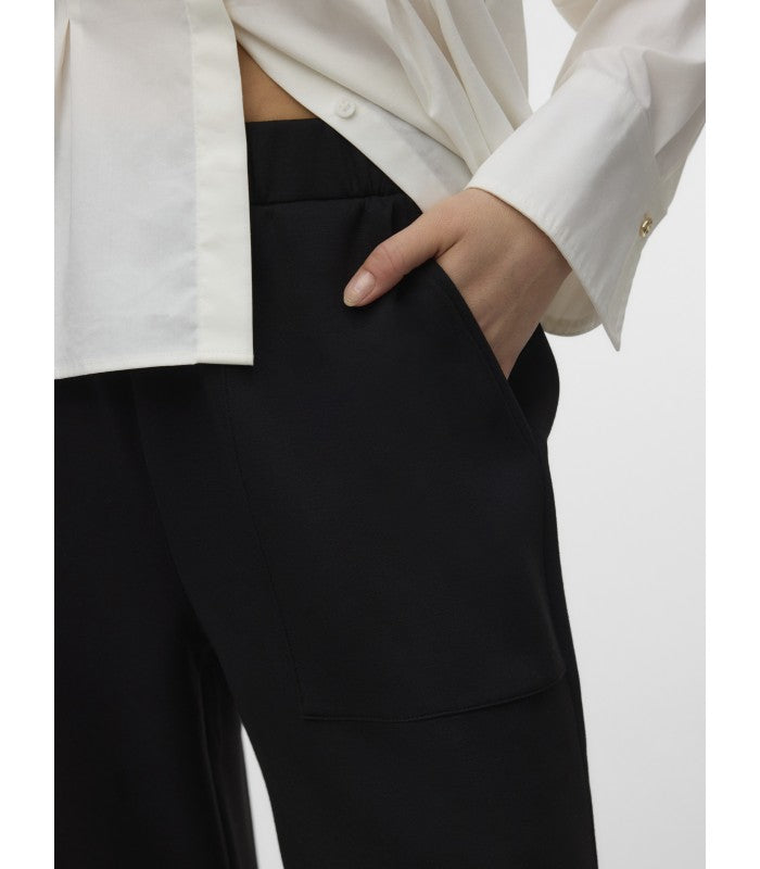 BELLIS STRAIGHT PANT - Black