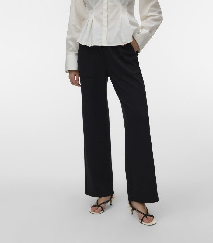 BELLIS STRAIGHT PANT - Black