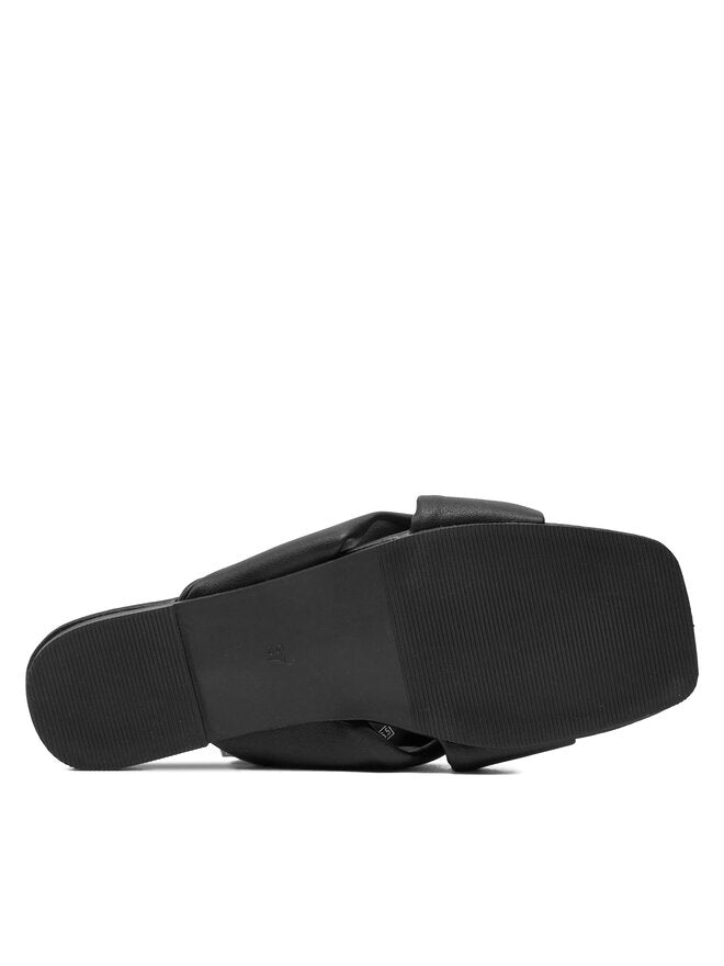 MILLIE-4 KNOT PU SANDAL - Black