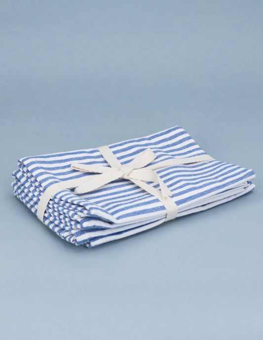 Napkins Pack 4 - Blue Mix Stripe