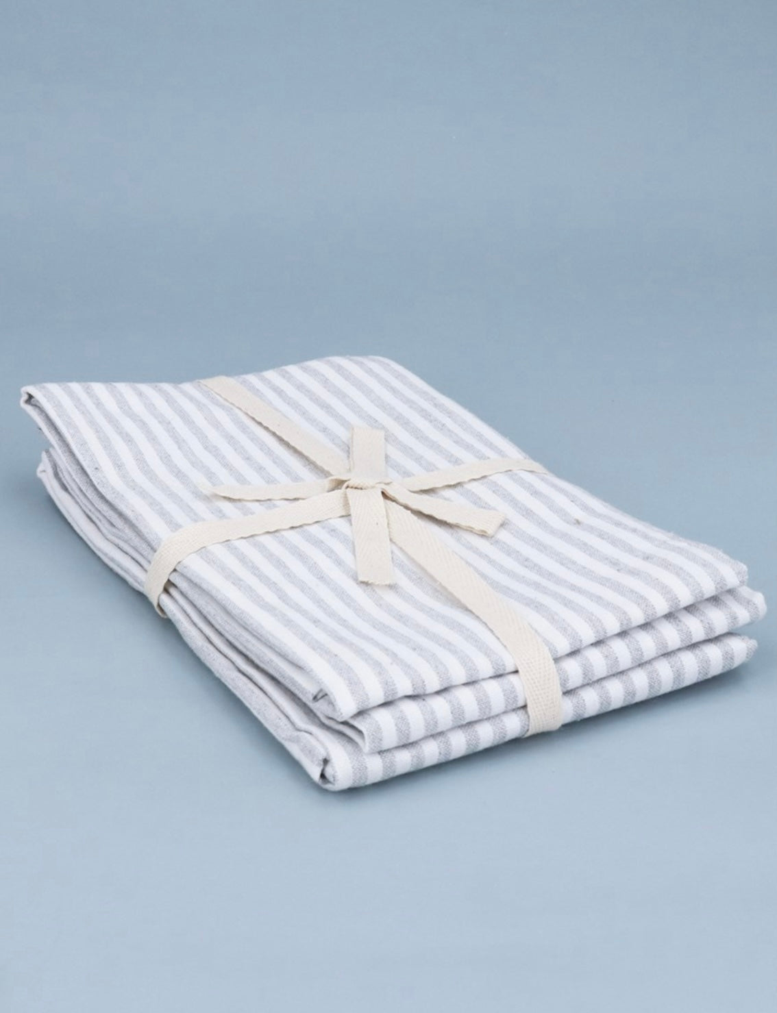 Tea Towel Pack 3 - Grey Stripe