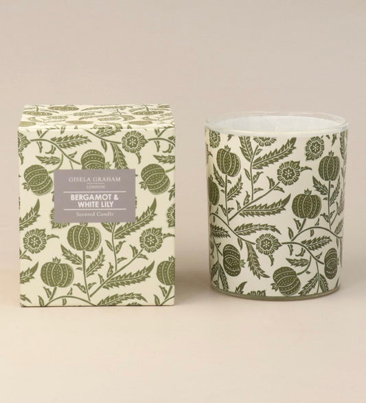 Gisela Graham Bergamot & White Lily Candle