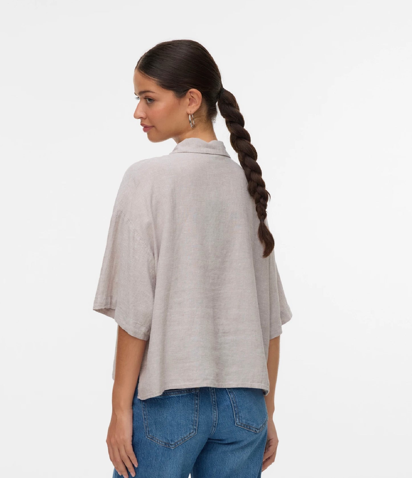LINN SHORT SHIRT - Moonbeam