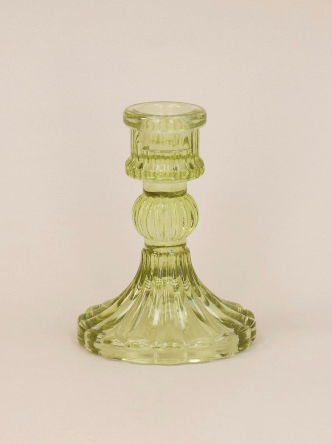 Candlestick - Olive Green