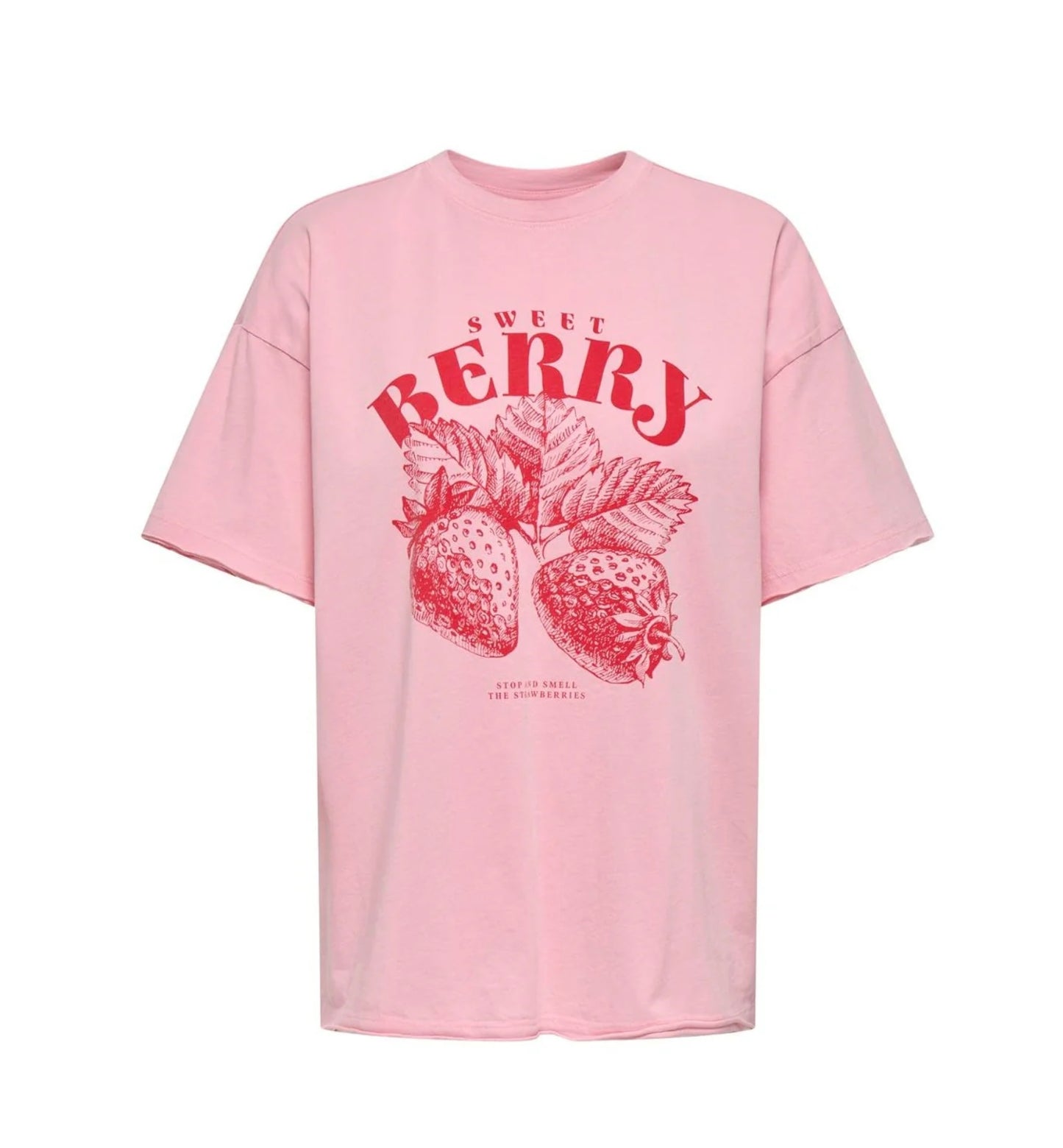 KINNA Oversized Top - Romance / Strawberry