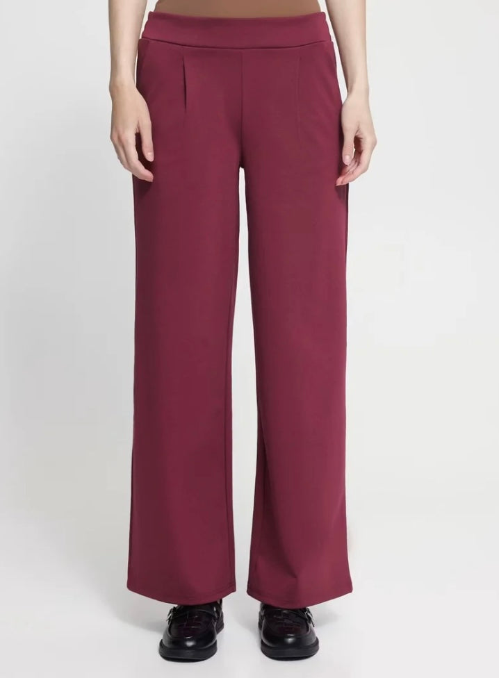 IHKATE WIDE LEG PANT - Rhododendron