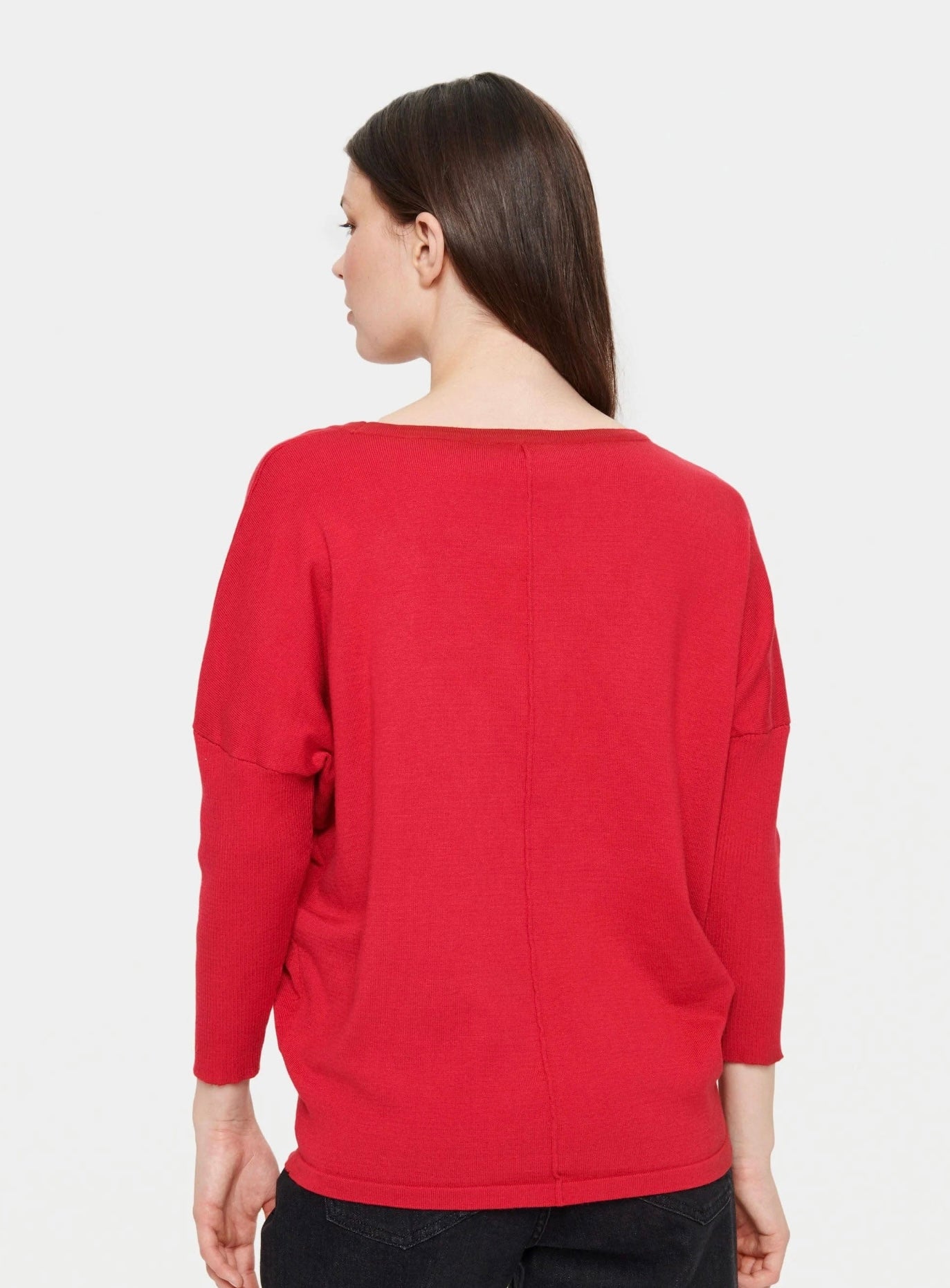 MilaSZ R-Neck Pullover - Valiant Poppy
