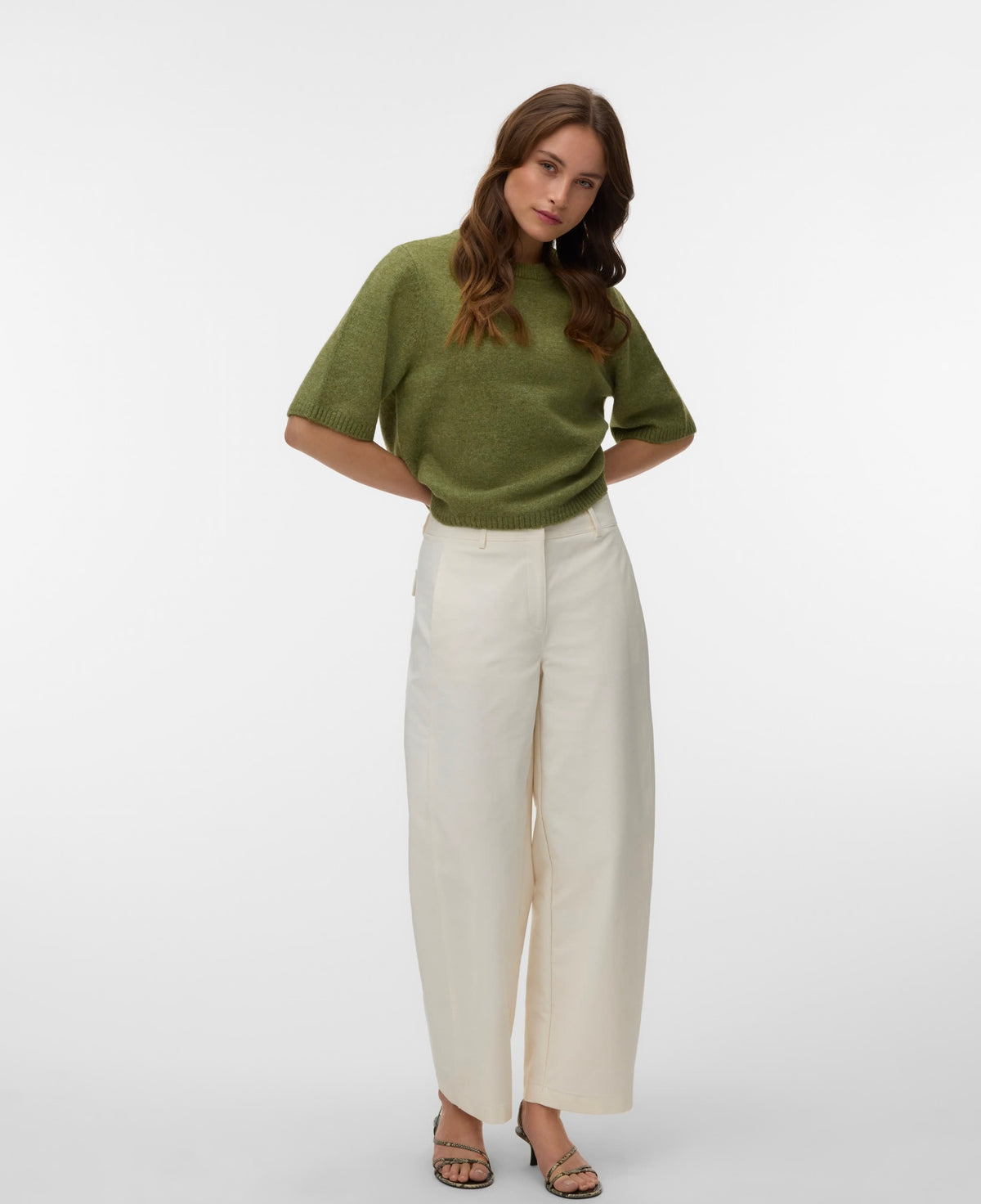 BOOM 2/4 O- NECK OVERSIZED PULLOVER - Sphagnum Melange