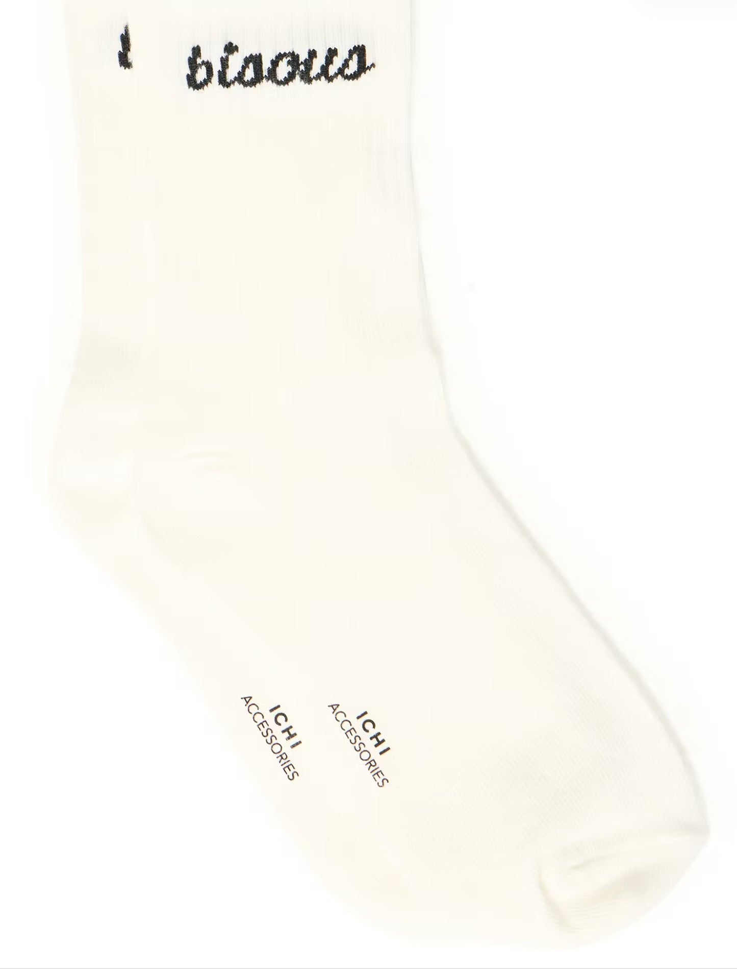 IAFRAKA SOCKS - Cloud Dancer / Black