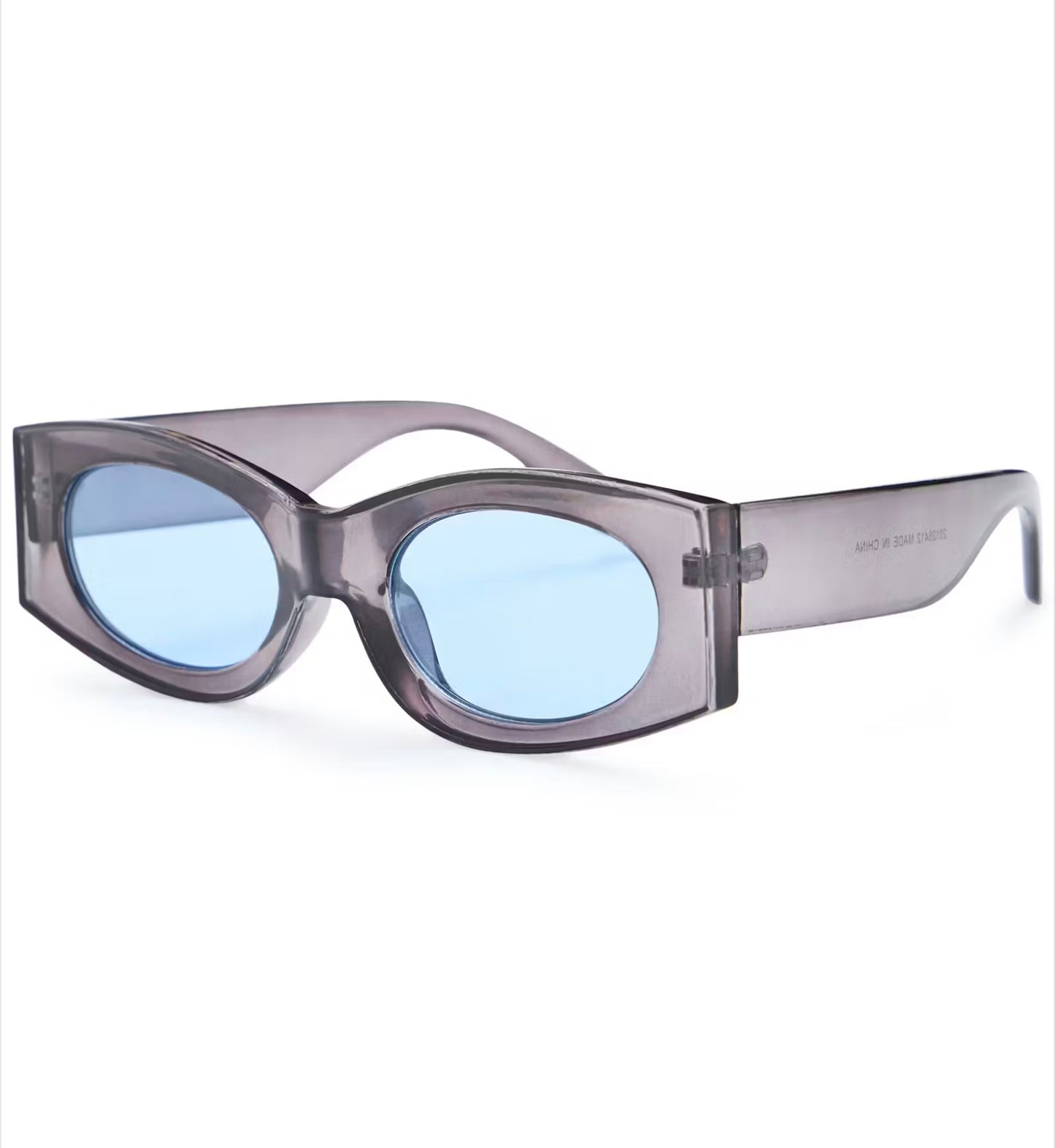 IASALLY SUNGLASSES - Dark Grey / Blue