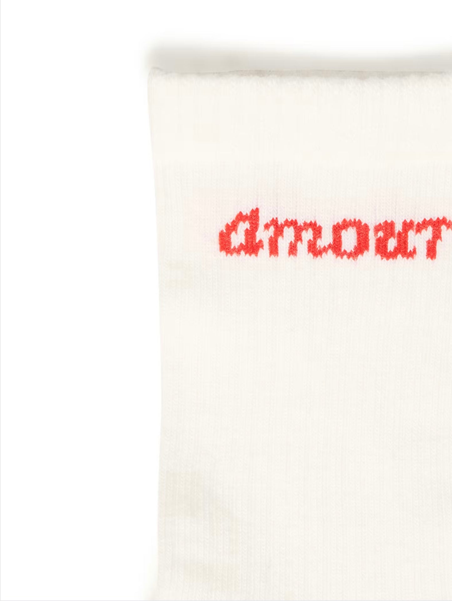 IAFRAKA SOCKS - Cloud Dancer / Red