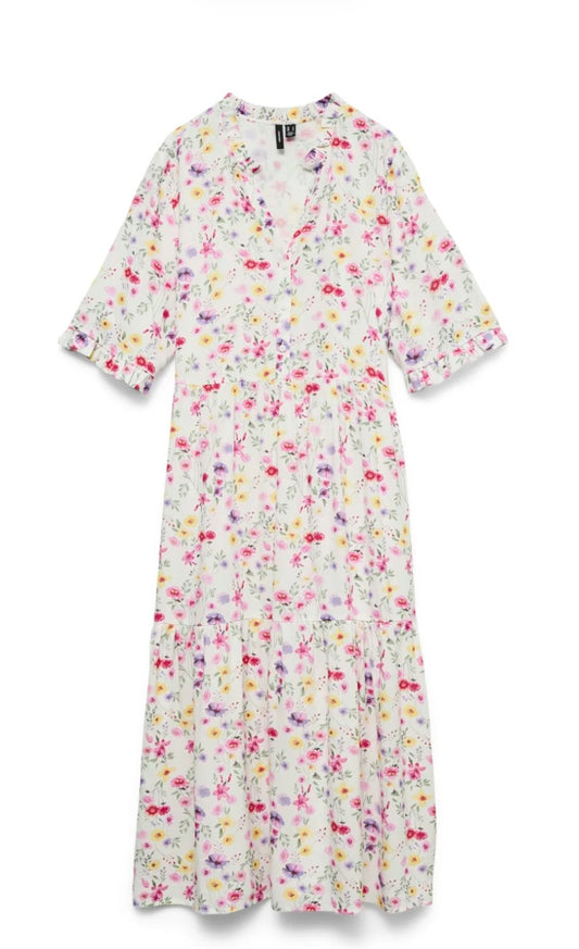 EASY JOY 2/4 FRL CALF DRESS