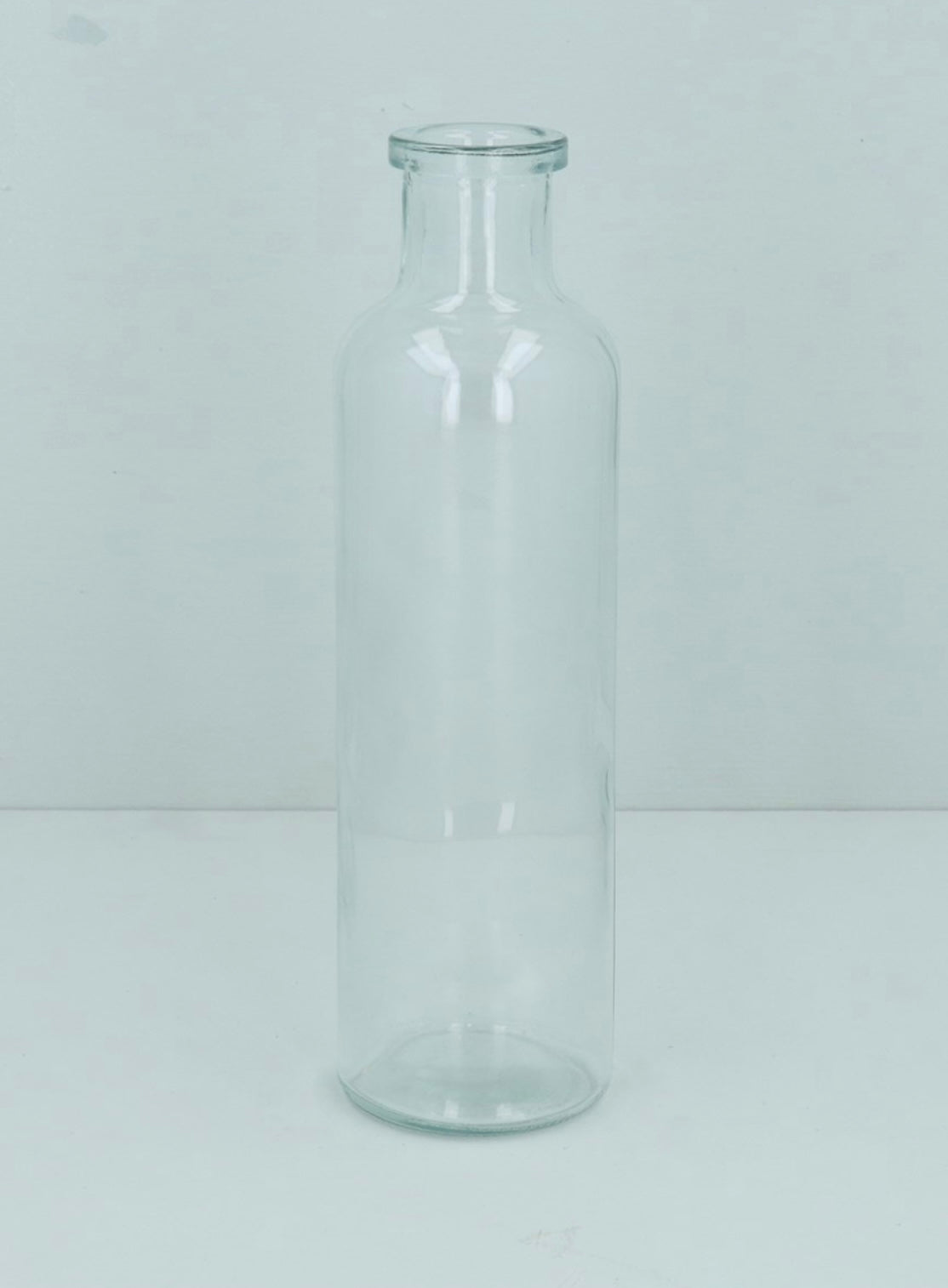 Glass Vase - Clear Slim Bottle