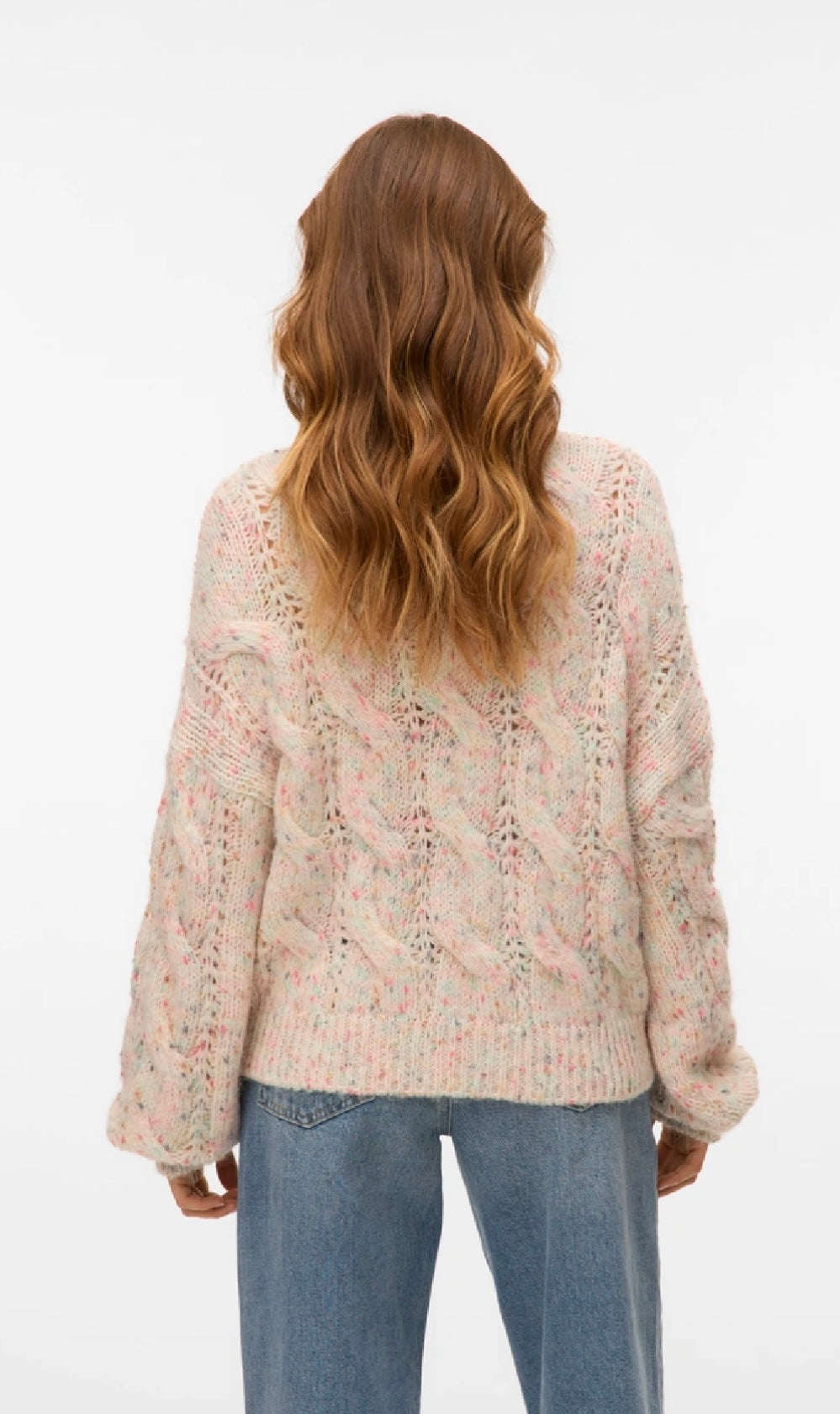 ZENA LS LOOSE PULLOVER - Birch/Comb