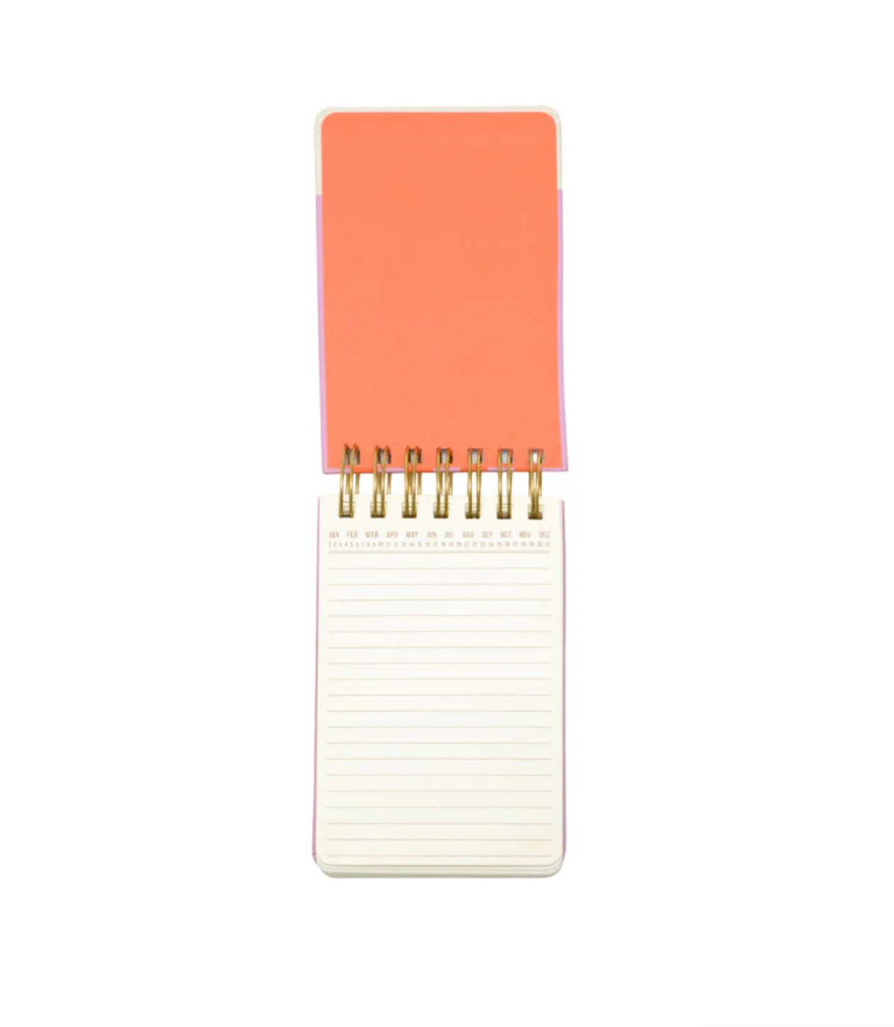 Twin Wire 'Notes' Notebook - Pink & Red Stripes