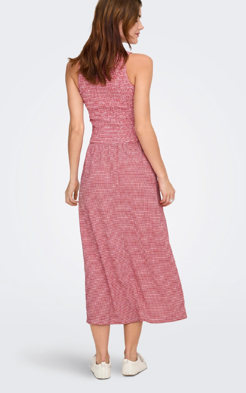 CELLE SMOCK DRESS - Cherry