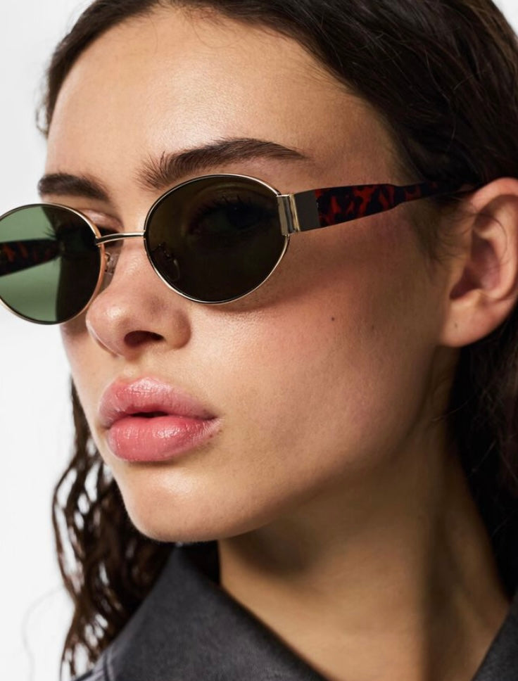 KATE SUNGLASSES - Green / Gold