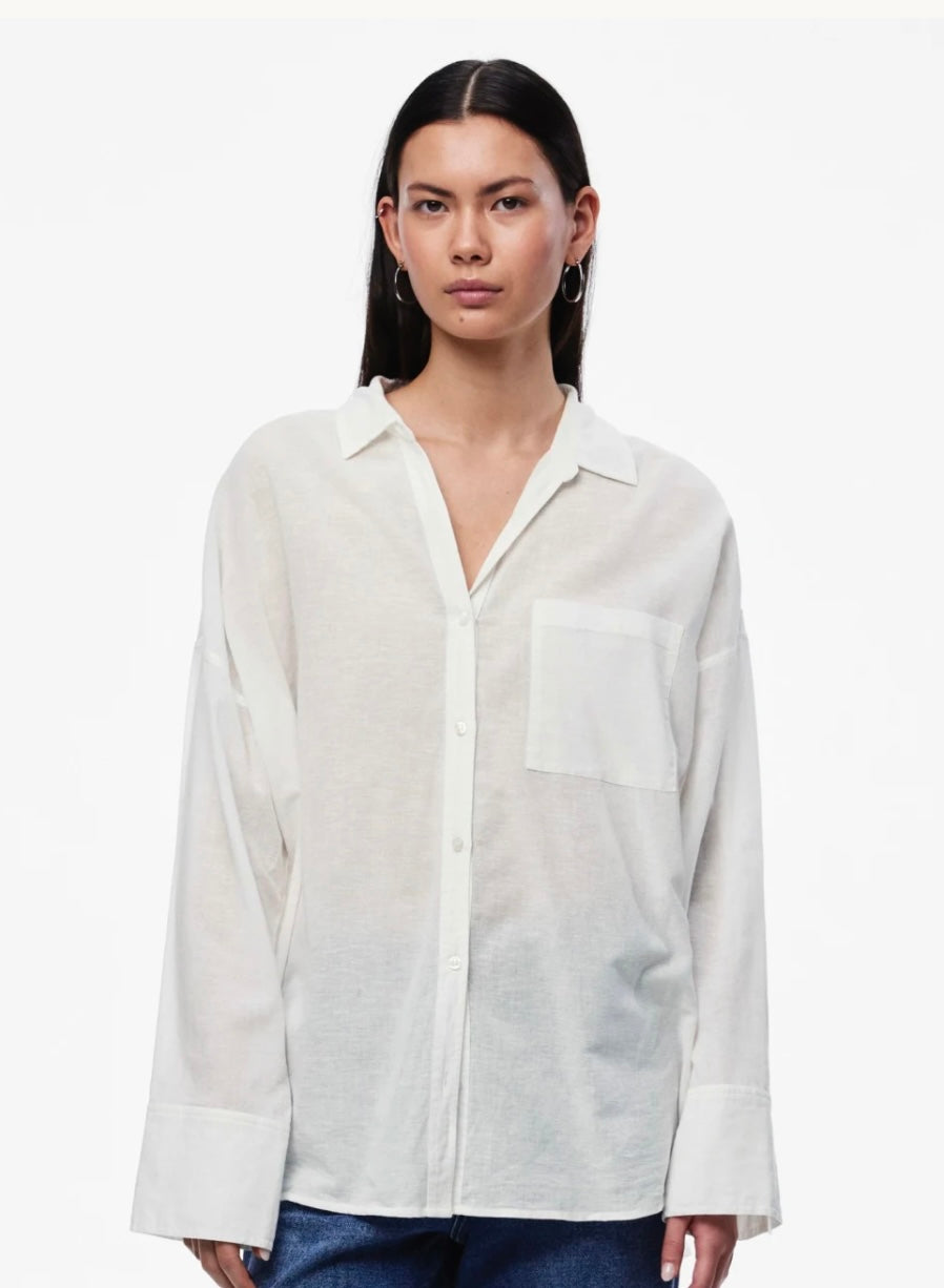 MATINKA LS SHIRT - Cloud Dancer