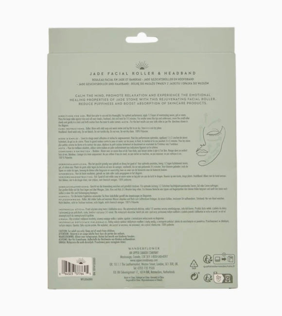 Wanderflower Jade Face Roller & Headband
