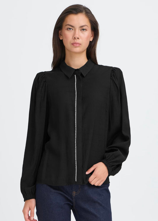 IHRHINES Blouse - Black