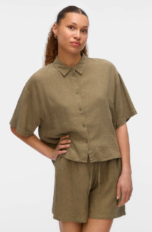 LINN 2/4 Short Shirt - Kalamanta