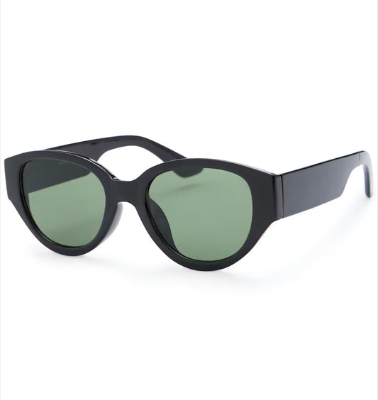 IASALLY SUNGLASSES - Black / Dark Green