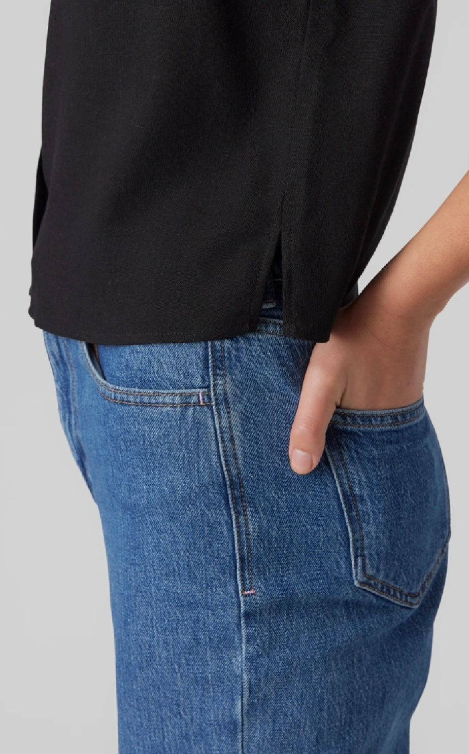 MYMILO V-NECK SHIRT - Black