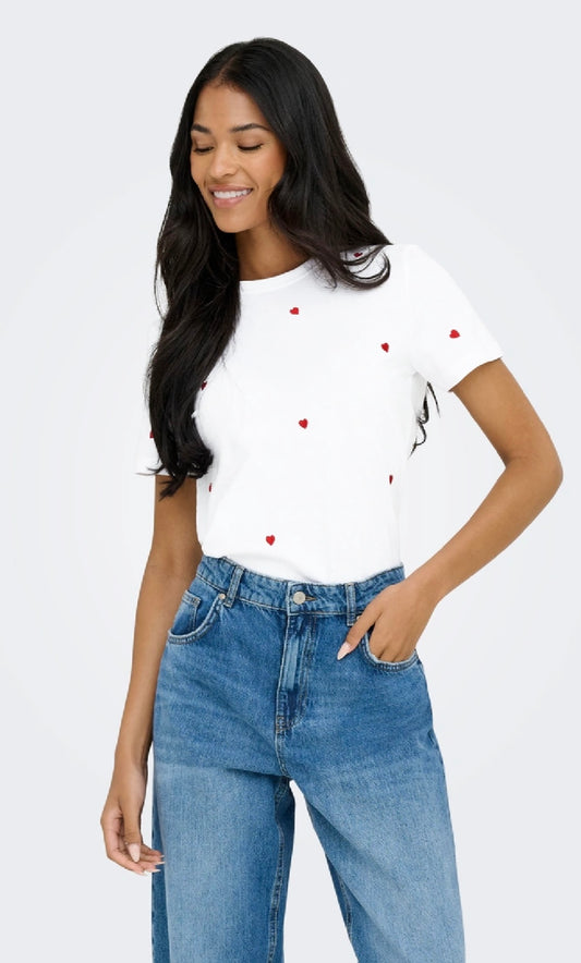 KETTY O-Neck Top - Heart