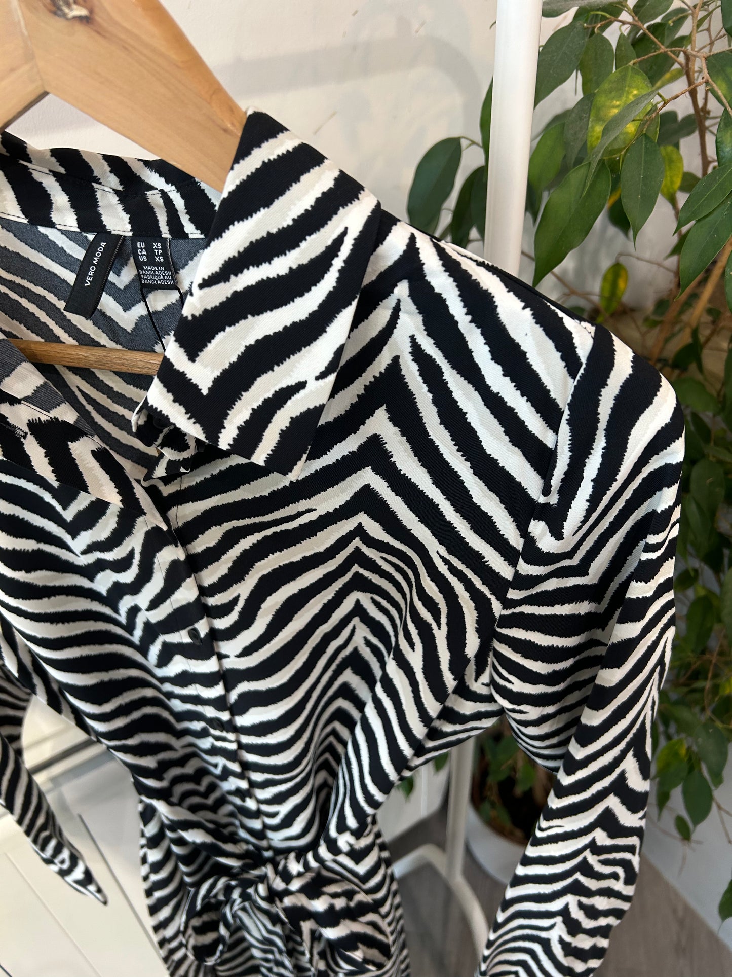 ESME SHIRT DRESS - Black/Sonya