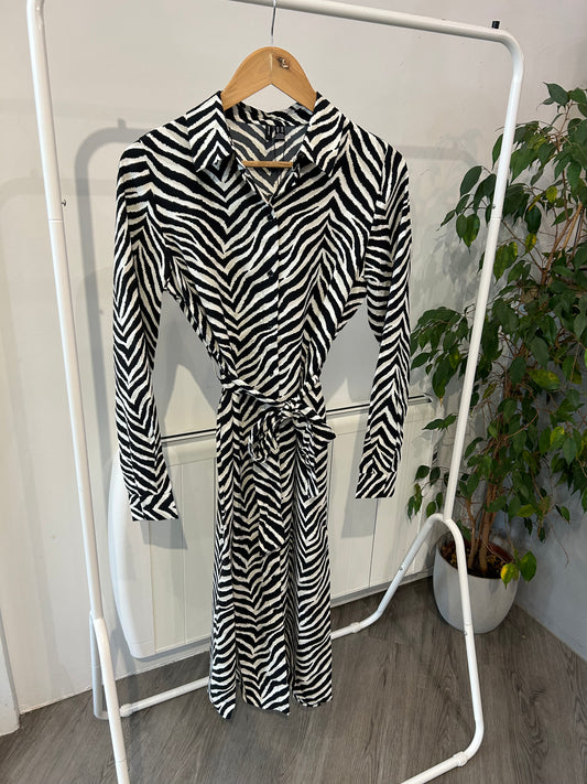 ESME SHIRT DRESS - Black/Sonya