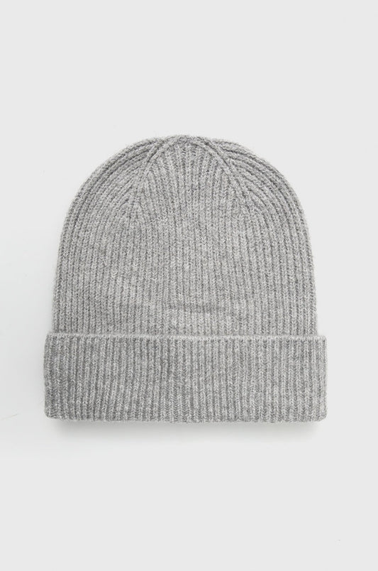 DEBBIE WOOL BEANIE - Light Grey Melange