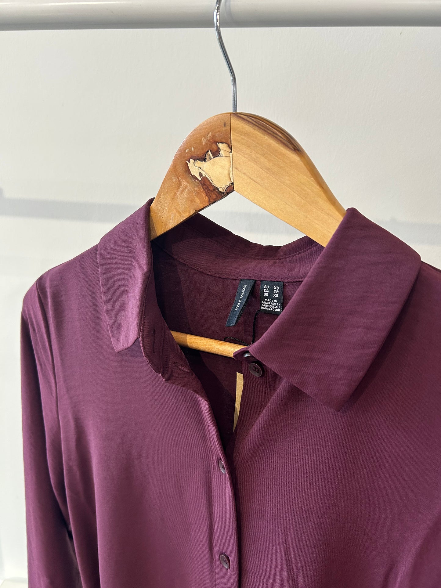 ESME LS CALF SHIRT DRESS - Winetasting