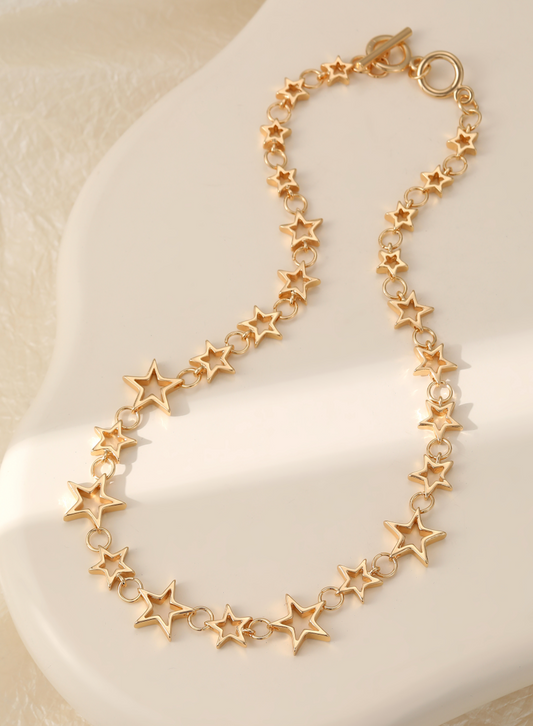 Star Chain Necklace - Gold