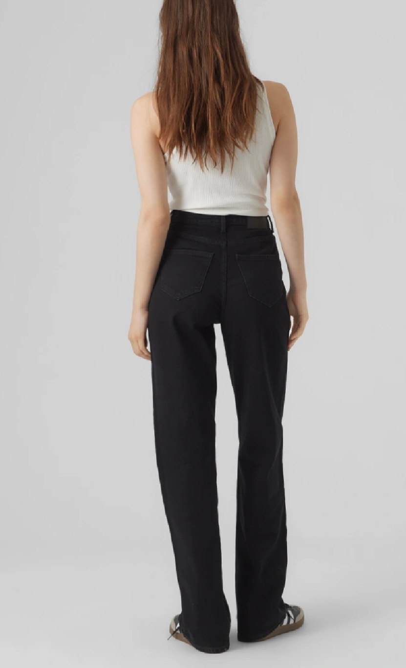 TESSA Wide Leg Jean - Black